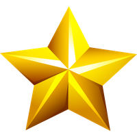 Abstract Star Gold PNG Image High Quality