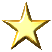 Abstract Star Gold PNG Free Photo