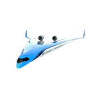 Flying Airplane Vector PNG Image High Quality
