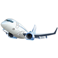 Flying Airplane Vector PNG Download Free