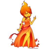 Princess Flame Adventure Time PNG File HD
