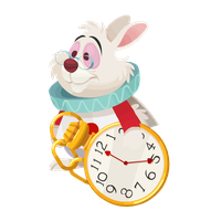Wonderland Alice Rabbit In Free Download PNG HQ