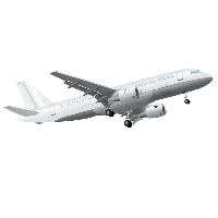Flying Airplane Vector PNG File HD