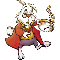 Wonderland Alice Rabbit In Free Transparent Image HQ