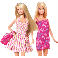 Doll Twins Barbie PNG Free Photo