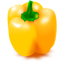 Pepper Yellow Bell PNG File HD