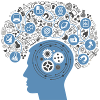 Thinking Brain Gears Free Download PNG HQ