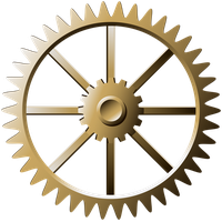 Vintage Gears Colorful Free Transparent Image HD