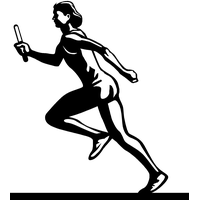 Running Athlete Female Free Download PNG HQ