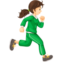 Running Athlete Female HQ Image Free