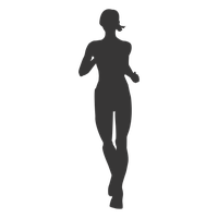 Running Vector Athlete Female PNG Free Photo
