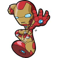 Chibi Vector Iron Man Free Transparent Image HD