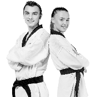 Karate Fighter Male Black Belt