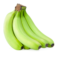 Green Organic Plantain PNG Image High Quality