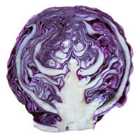 Purple Cabbage Half Free Transparent Image HD