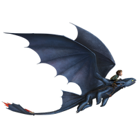 Flying Toothless PNG Free Photo