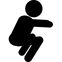 Squat Silhouette Free Download PNG HQ