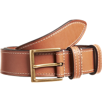Leather Wide Belt Brown PNG Free Photo