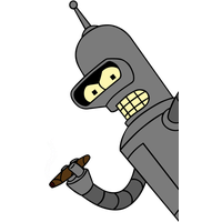 Futurama Robot Bender Free PNG HQ