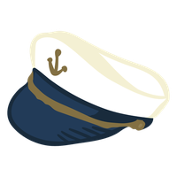 Navy Cap Captain Cruise PNG File HD