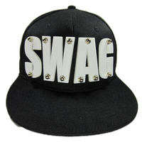 Hat Swag Black PNG File HD