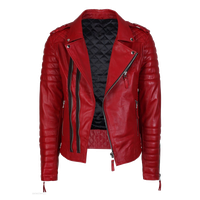 Leather Jacket Red Free Transparent Image HD