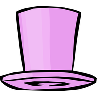 Pink Vector Hat PNG File HD