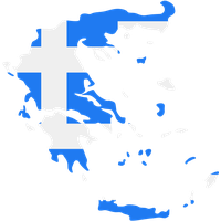 Blue Map Greece Free Transparent Image HQ