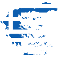Blue Map Greece Free PNG HQ