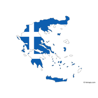 Blue Map Greece Free Transparent Image HD