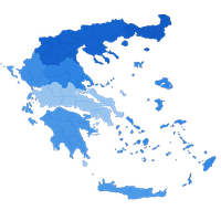 Blue Map Greece HD Image Free