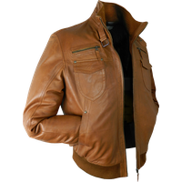 Leather Brown Jacket Photos Free Download Image
