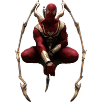 Spiderman Flying Iron PNG Free Photo