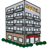 Building Hotel Vector Free Transparent Image HQ