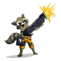 Raccoon Cartoon Rocket PNG Download Free