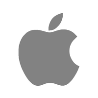 Logo Pic Apple Grey Free HQ Image