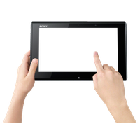 Sony Finger Tablet PNG Image High Quality