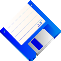 Blue Floppy Disk Download Free Image
