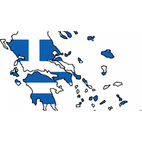 Map Flag Greece Free Download PNG HQ