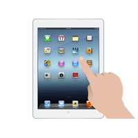 Vector Finger Tablet Free Clipart HD