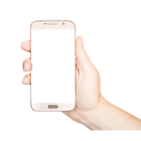 Smartphone Holding Female Hand Free HD Image