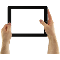 Tablet Pic Holding Female Hand