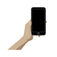 Smartphone Holding Hand PNG Download Free