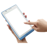 Hand Tablet Holding Mockup PNG Image High Quality