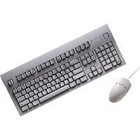 And Mouse Keyboard PNG Free Photo