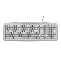 White Keyboard Free PNG HQ