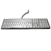 White Keyboard PNG File HD