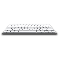 White Keyboard Free Download PNG HQ