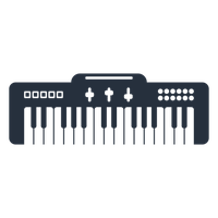Keyboard Music Digital PNG File HD