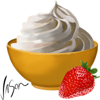 Yogurt Whipped Cream HQ Image Free